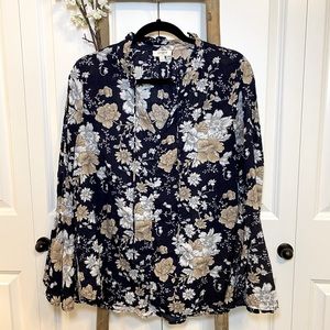 Umgee bell sleeve peasant top